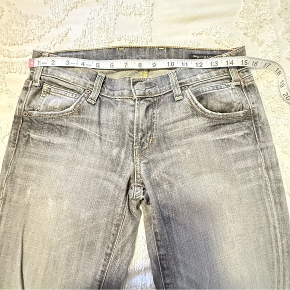Citizens Of Humanity Gray Flare Wide Leg Jeans Size 27 - Picture 8 of 9